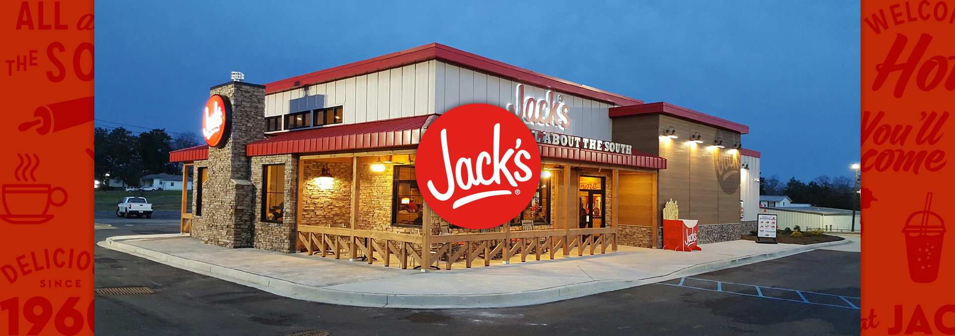 Eat at Jack's website design